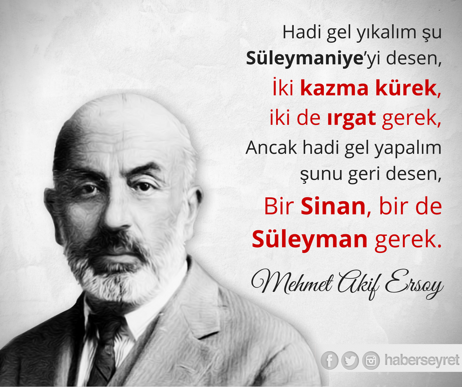 Selâmi Haktan on Twitter "“Hadi gel yıkalım şu Süleymaniye’yi desen