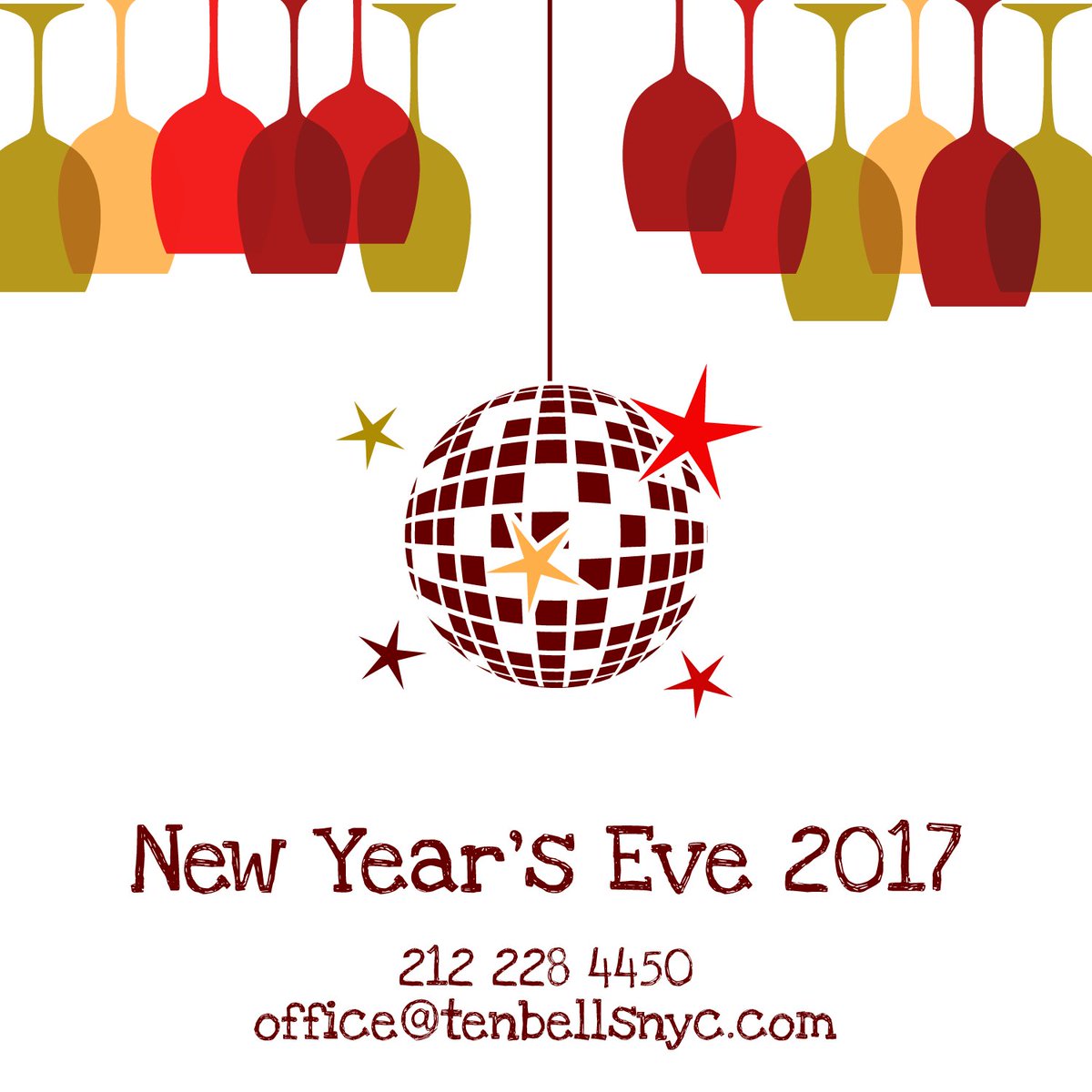 Make room for the disco ball and ring in the New Year at The Ten Bells! Make your reservations now at 212.228.4450 #thetenbells #tenbellsnyc