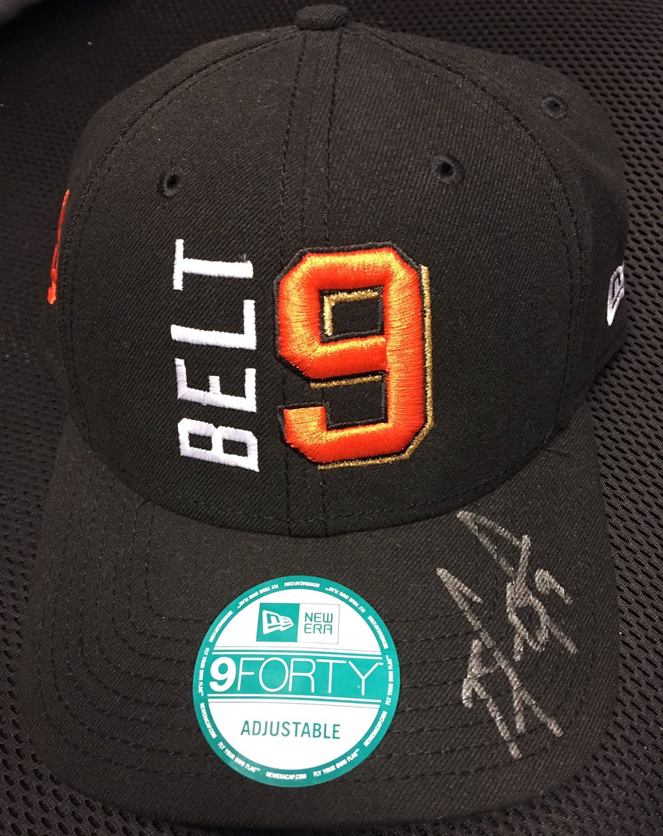 SFGiants's tweet photo. We still have a few gifts left! @necca1981, we're sending this signed @bbelt9 cap your way. #SFGExchange https://t.co/K1IiYEJsAR