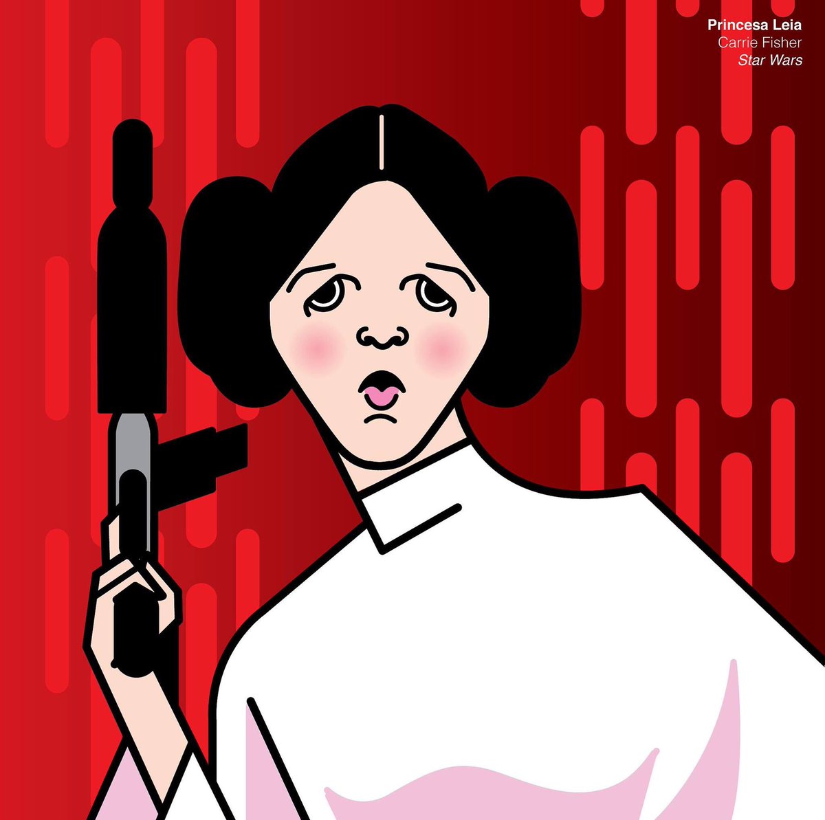 Todo mi amor para la primera heroína del cine de mi vida. Buen viaje princess Leia :´(