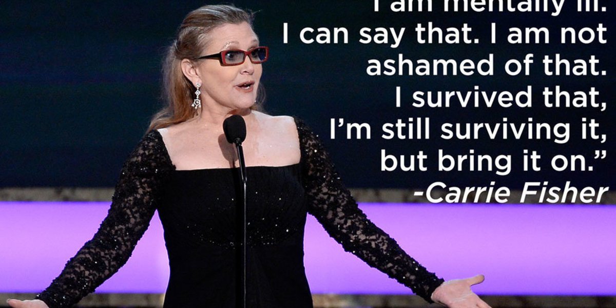 Carrie Fisher was a mental health hero huff.to/2iAyM4Y