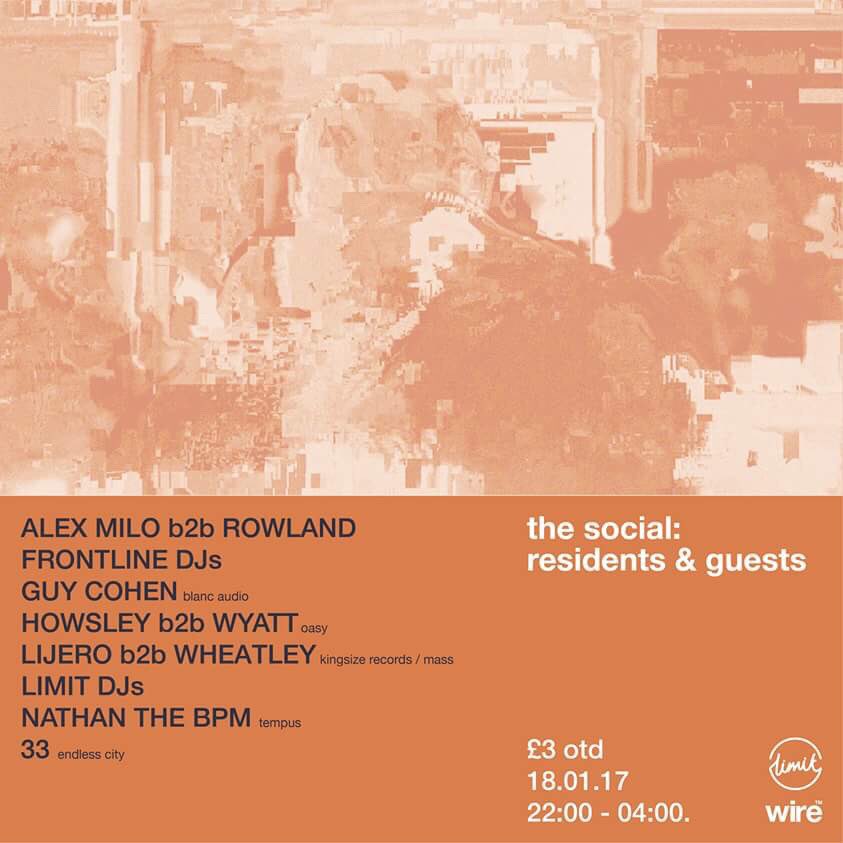 Next Event ➡️ Limit Presents: The Social w/ Residents &amp; Guests <a href="/wireleeds/">Wire</a> | Weds 18th January | bit.ly/2hpHhOl