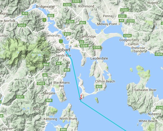 This is how close <a href="/PerpetualLoyal/">Perpetual Loyal</a> is to the finish &amp; an emphatic #RolexSydneyHobart race record.