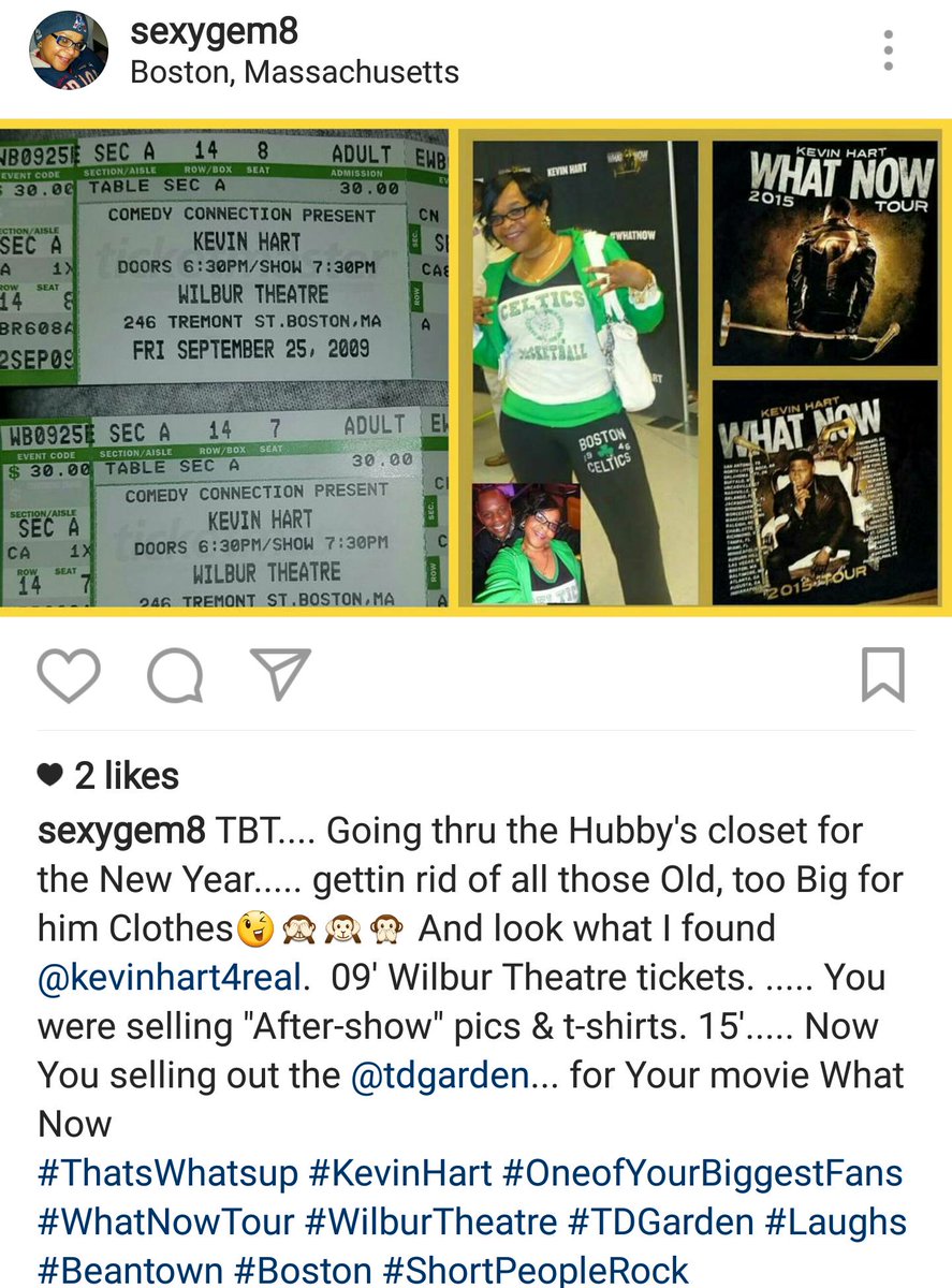 TBT <a href="/KevinHart4real/">Kevin Hart</a>, I am one of your Biggest Fans!   🙄🙄 at what I found!! #WhatNowTour #WilburTheatre #TDGarden #Beantown #Boston #😂😂