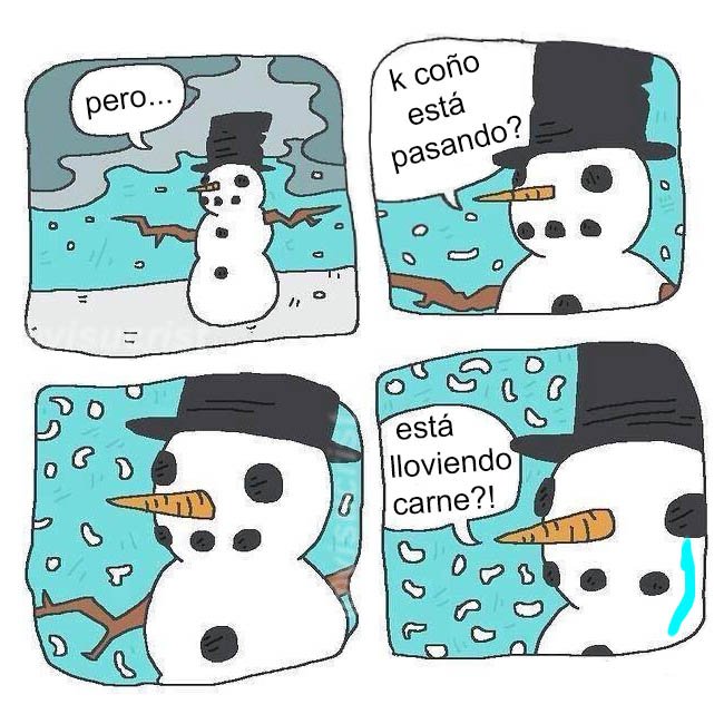 es duro ser un muñeco d nieve