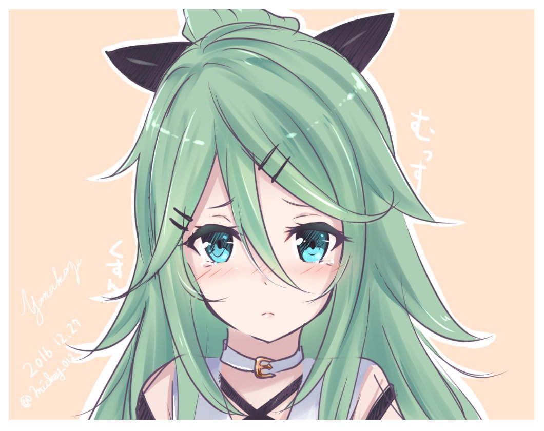 艦これ 放置されると本当は寂しい山風可愛すぎ 艦これ版深夜の真剣お絵描き60分一本勝負 白玉杏みつのイラスト
