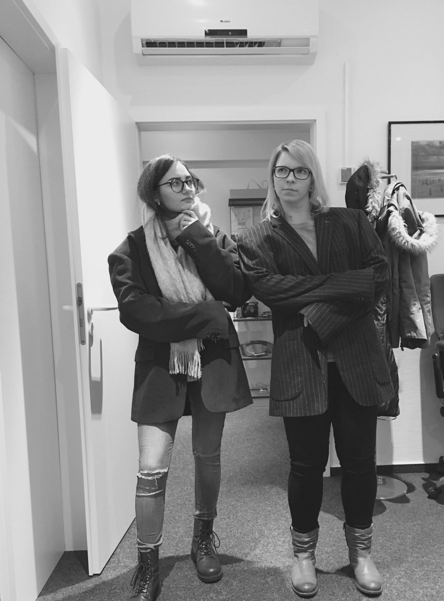 Added a few pieces to our wardrobe #businesscasual #shenanigans at the office😛 <a href="/lisa_busch_/">Lisa Busch</a>  thx <a href="/DirkSchwindling/">Dirk Schwindling</a> for providing the clothes!