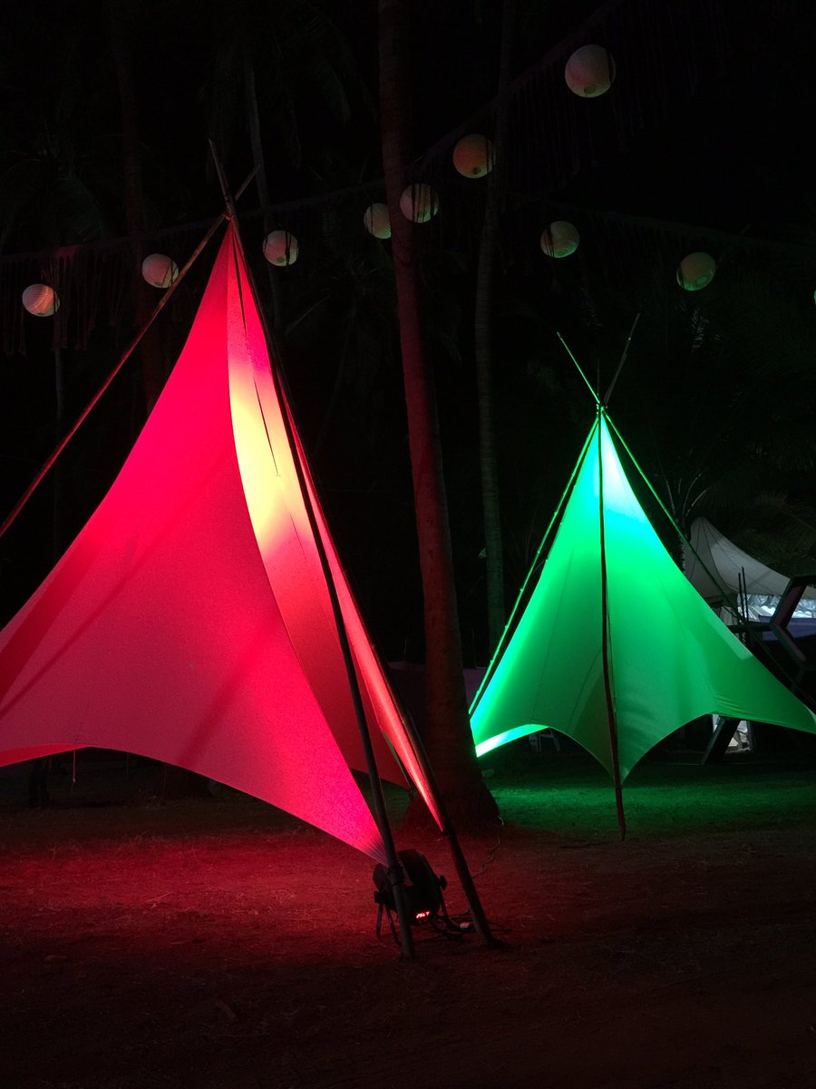 nikhilchinapa's tweet photo. Scenes from @wonderwall_fest's setup.
Can't wait to see it all come to life tomorrow! #WonderwallGoa @Fastrack @kingfisherworld #goanchill https://t.co/tRR0EINgSf