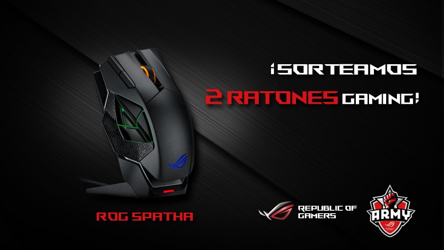 ASUSROGES's tweet photo. 🎁 Seguimos con los sorteos navideños. ¡Es el turno del #ROG #Spatha!
Para participar en el sorteo:
► RT a este tweet.
► Sigue a @ASUSROGES. https://t.co/vAmvEnopH9
