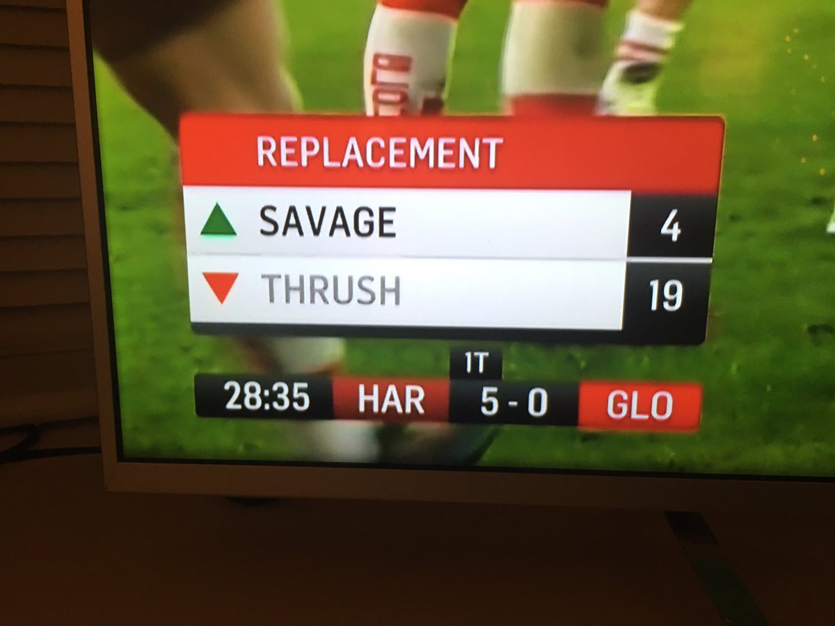 Different kind of problem for Gloucester in the first half...