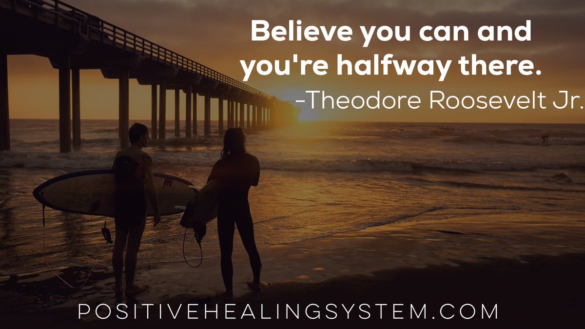 PositiveHeal's tweet photo. Believe you can, and you're halfway there. #QuoteoftheDay
https://t.co/86AyGX3FgH https://t.co/f5mZhPFvBr