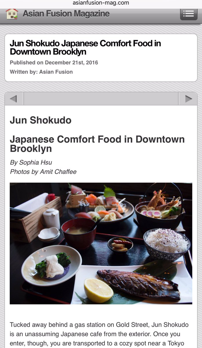 Jun_Shokudo's tweet photo. Featured in Asian Fusion Magazine https://t.co/5rMesq8EHI https://t.co/NlDYUDhafE