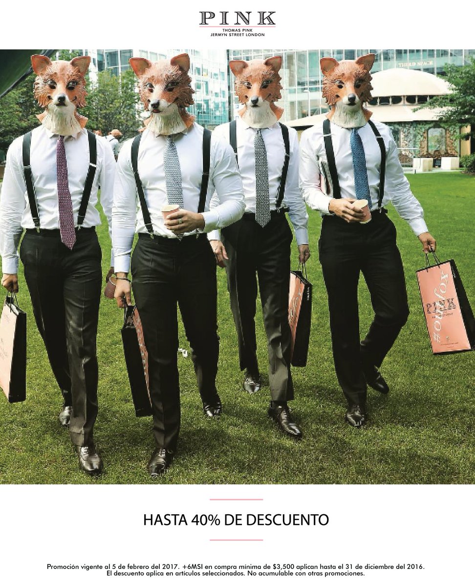 #OutFox por estrenar en año nuevo. Disfruta el 40% off para los regalos perfectos. 
*Válido hasta el 5 de febrero del 2017 #PINKholidays