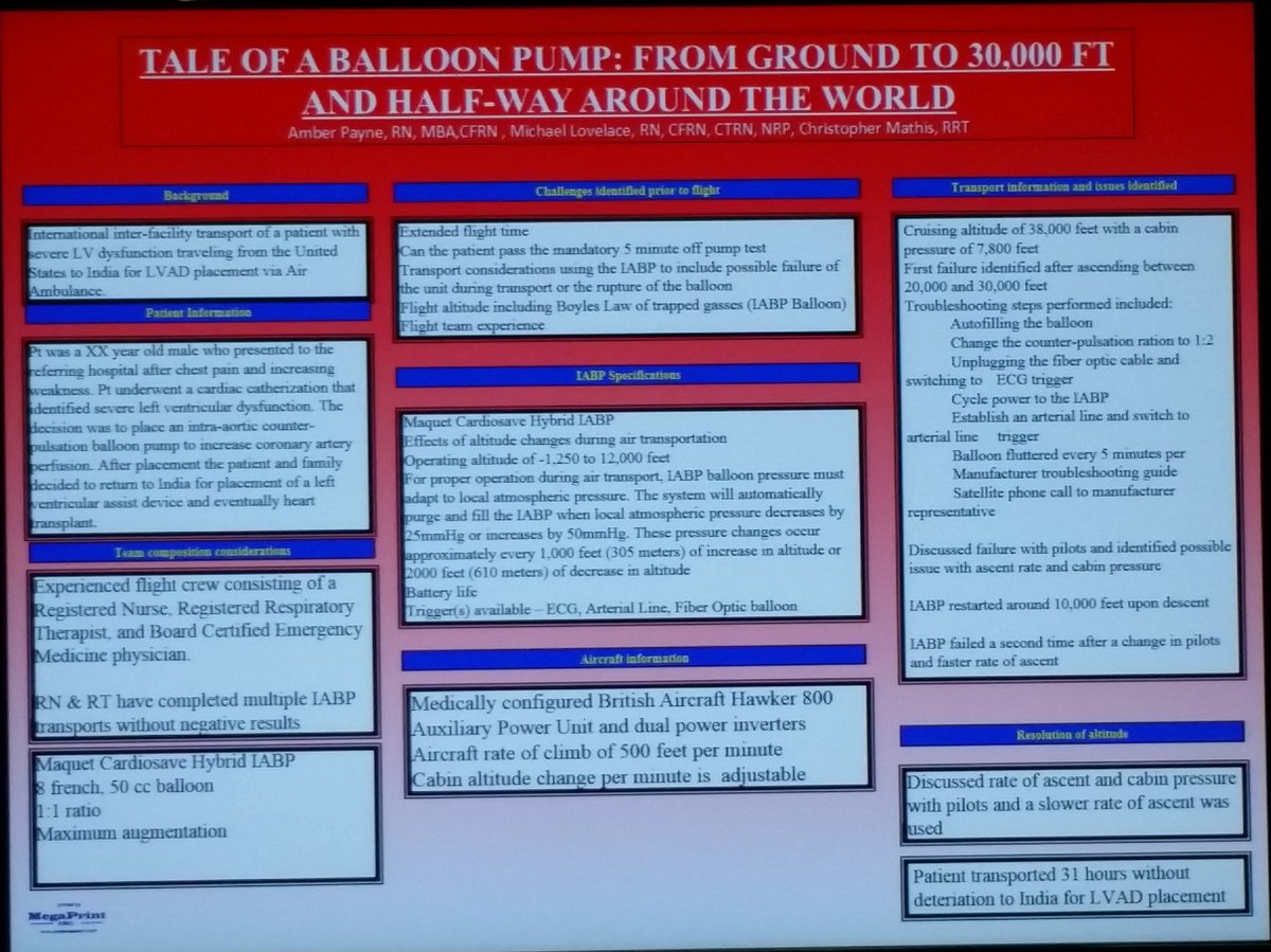 UCAirCareDoc's tweet image. #AMTC16 Scientific Assembly: @AirMedIntl: #IABP Fixed Wing Transport Logistics For a Flight From US--&amp;gt;India @AAMS @AMTC