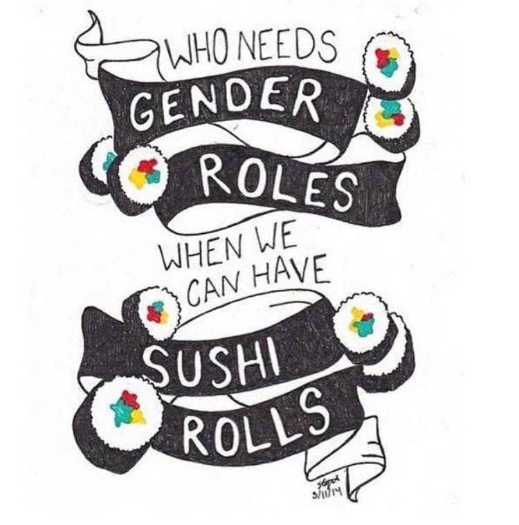 MajaTosic4's tweet photo. Sushi > Binary &amp; suffocating gender roles https://t.co/EGTRTzFYTo