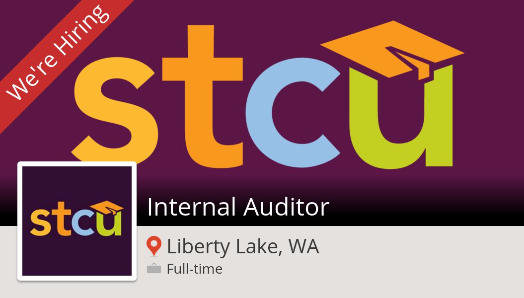 lkissler's tweet photo. Check out this #job: #Internal #Auditor at #STCU (#LibertyLakeWA) https://t.co/vr6lscw4Tw #STCU #jobs #stcujobs https://t.co/CUQ6NCj4PV