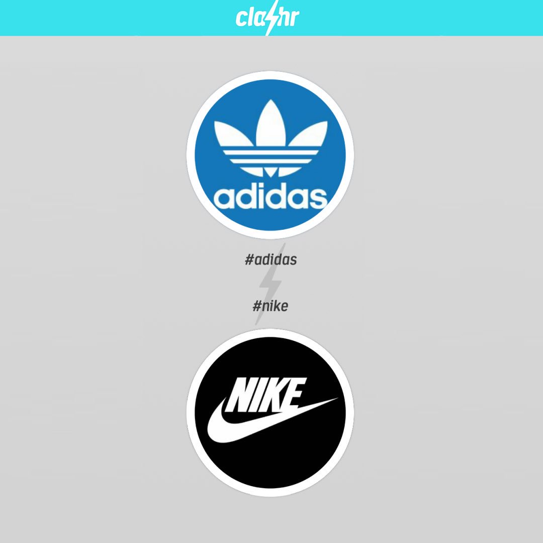 theClashr's tweet photo. .@adidas 
.@Nike 
#adidas / #nike ?
#choose your side !
what do you prefer ?
#vote on Clashr ! https://t.co/8IdFeG8qny 
#fashion #lifestyle https://t.co/PeED723xTz