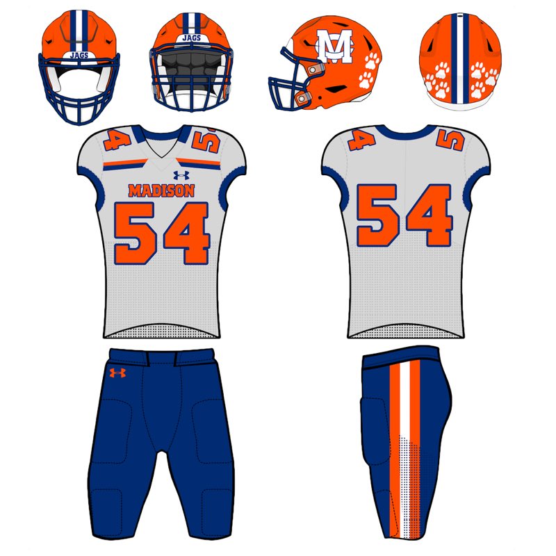TheGCConference's tweet image. UNIFORM UPDATE: Madison Central Football.