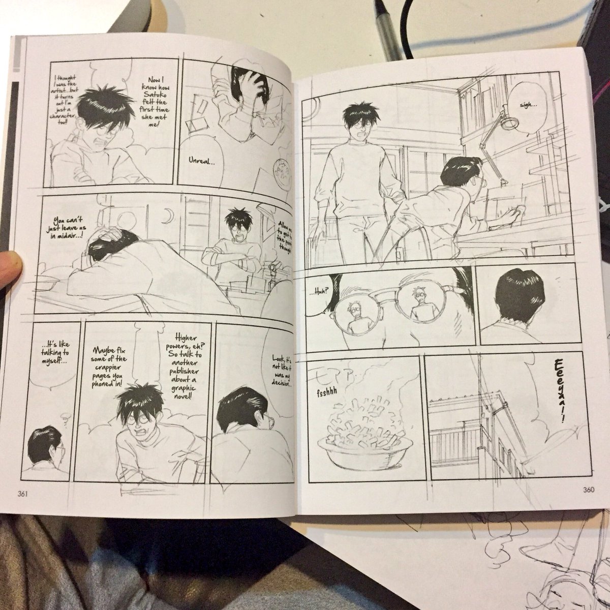 I got the unfinished OPUS by Satoshi Kon for Christmas and his pencils are CLEAN 