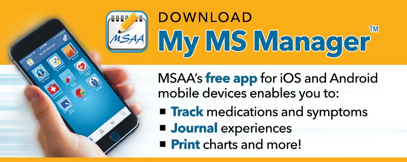 MSassociation's tweet photo. Got a new iPhone / Android for the holiday? Get our #MyMSManager app via @AtPointofCare here https://t.co/muMrJx2yir https://t.co/mjOJlDXnhL