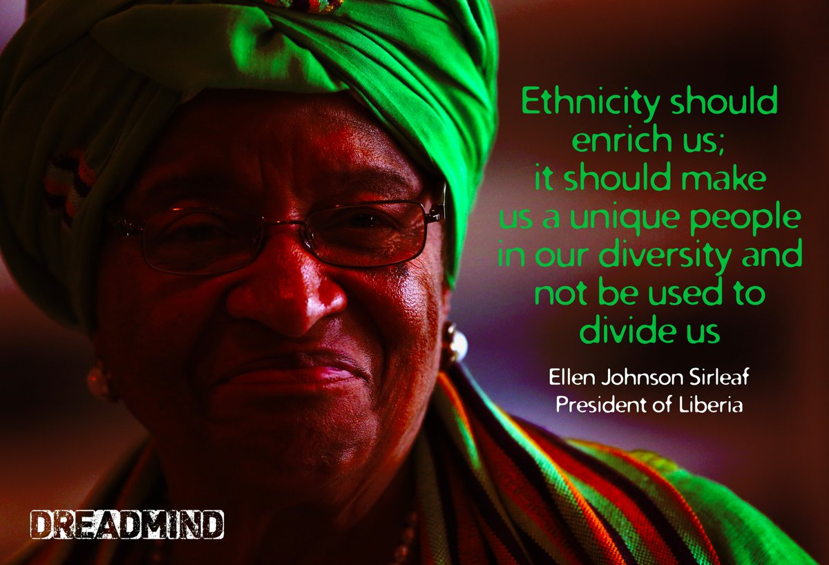 geoffsdog's tweet photo. #dreadmind
Ethnicity
Ellen Johnson Sirleaf.
President of Liberia https://t.co/z6m8Jspgi5