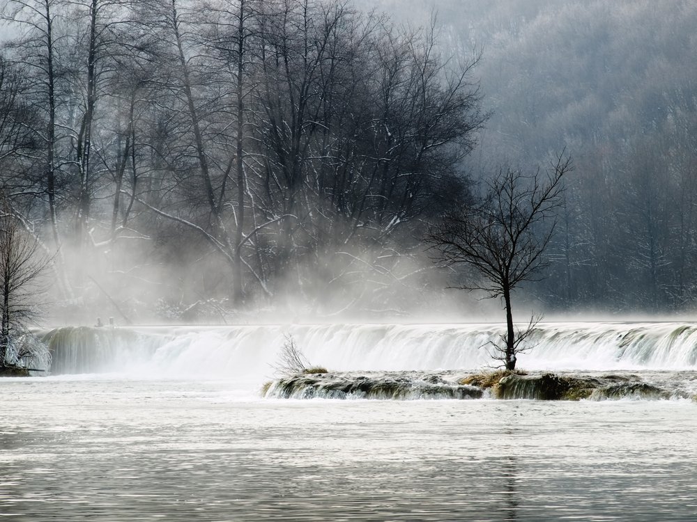 Winter morning on the mountain river #Mrežnica near city of #Karlovac. #WhyCroatia