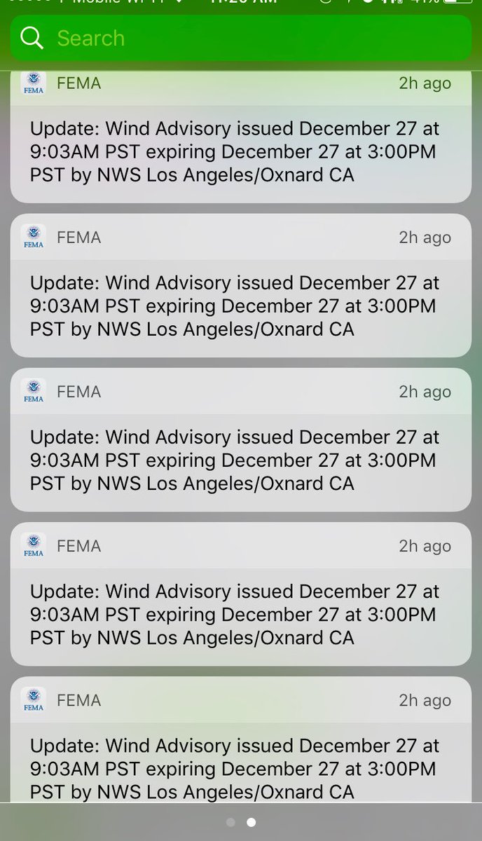 XOfSpades's tweet photo. The @FEMA app needs #calibrations. Duplicate notifications. Duplicate notifications everywhere. https://t.co/qGTwY5ohrO
