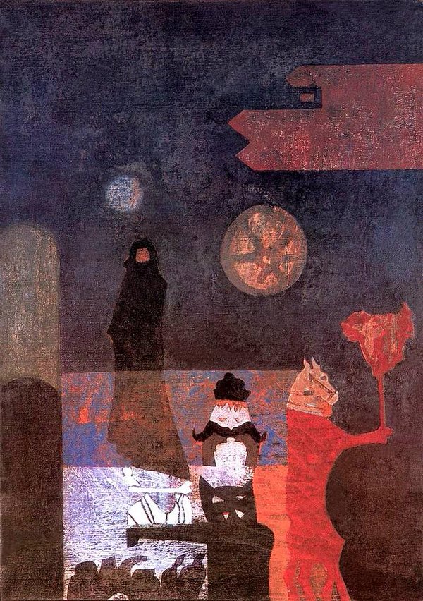 sup________'s tweet image. Grotesque Funeral by Andre Balint 1963