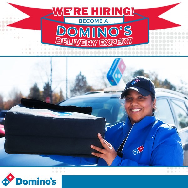 DominosNChicago's tweet photo. Apply now and become one of our Delivery Drivers! #Job #Hiring #job https://t.co/e0Rx7GaTzq https://t.co/eQaXZJWtsI