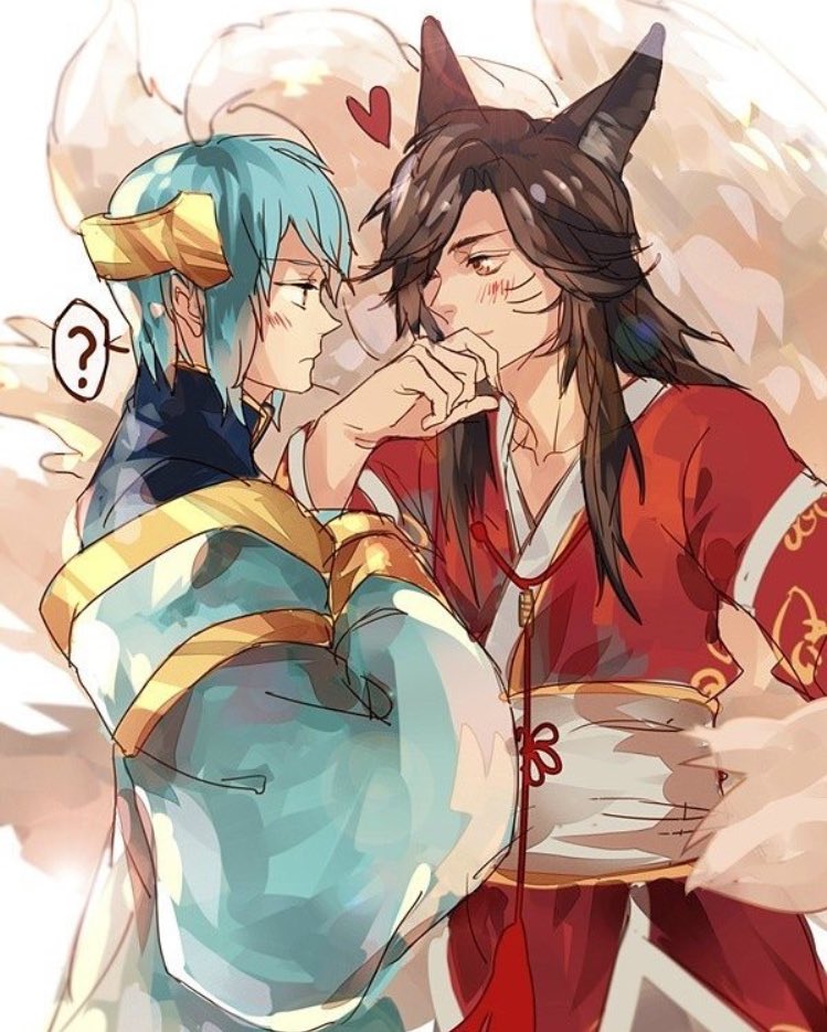 YaoiLuvers's tweet photo. AWAWAWWWW MY HEART IS MELTING 
~LAH THE LOL TRASH
#lol #LeagueOfLegends #sona #ahri #genderbender #yaoi #lolship https://t.co/huHseFVx0Q