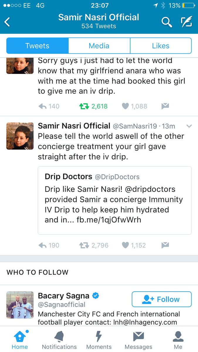 AndySE25's tweet image. He's just removed them all but Samir Nasri is making a late and great push for best tweets of 2016