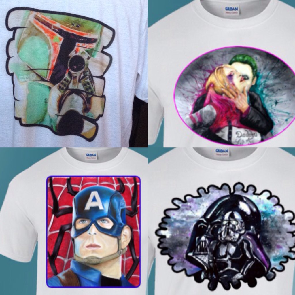 These tshirts styles are available ...message me direct for details. #myartonshirts