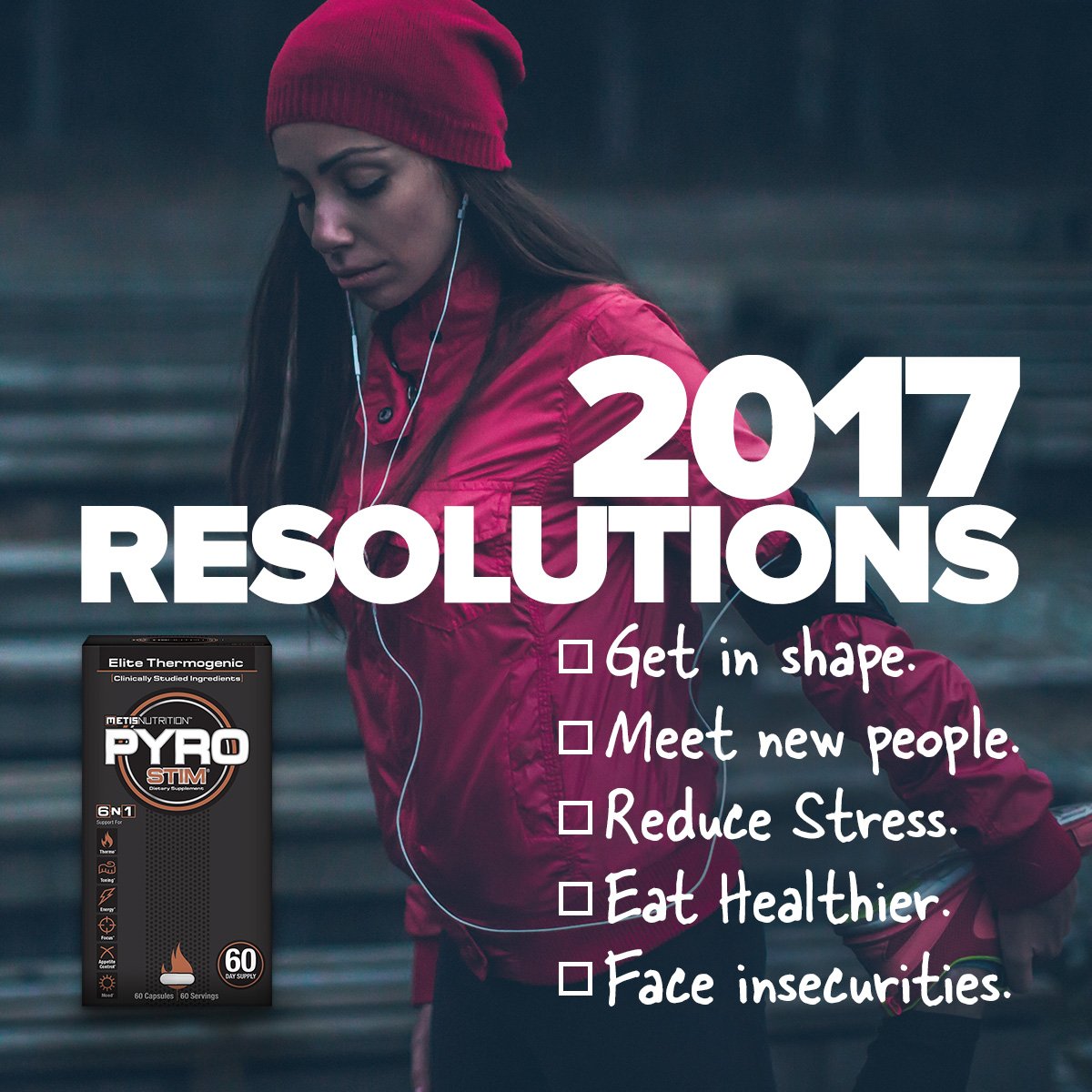 MetisNutrition's tweet photo. Whatever your 2017 resolutions are, #PyroStim can help provide the focus and energy you need to achieve them. https://t.co/BTJQjCtev2