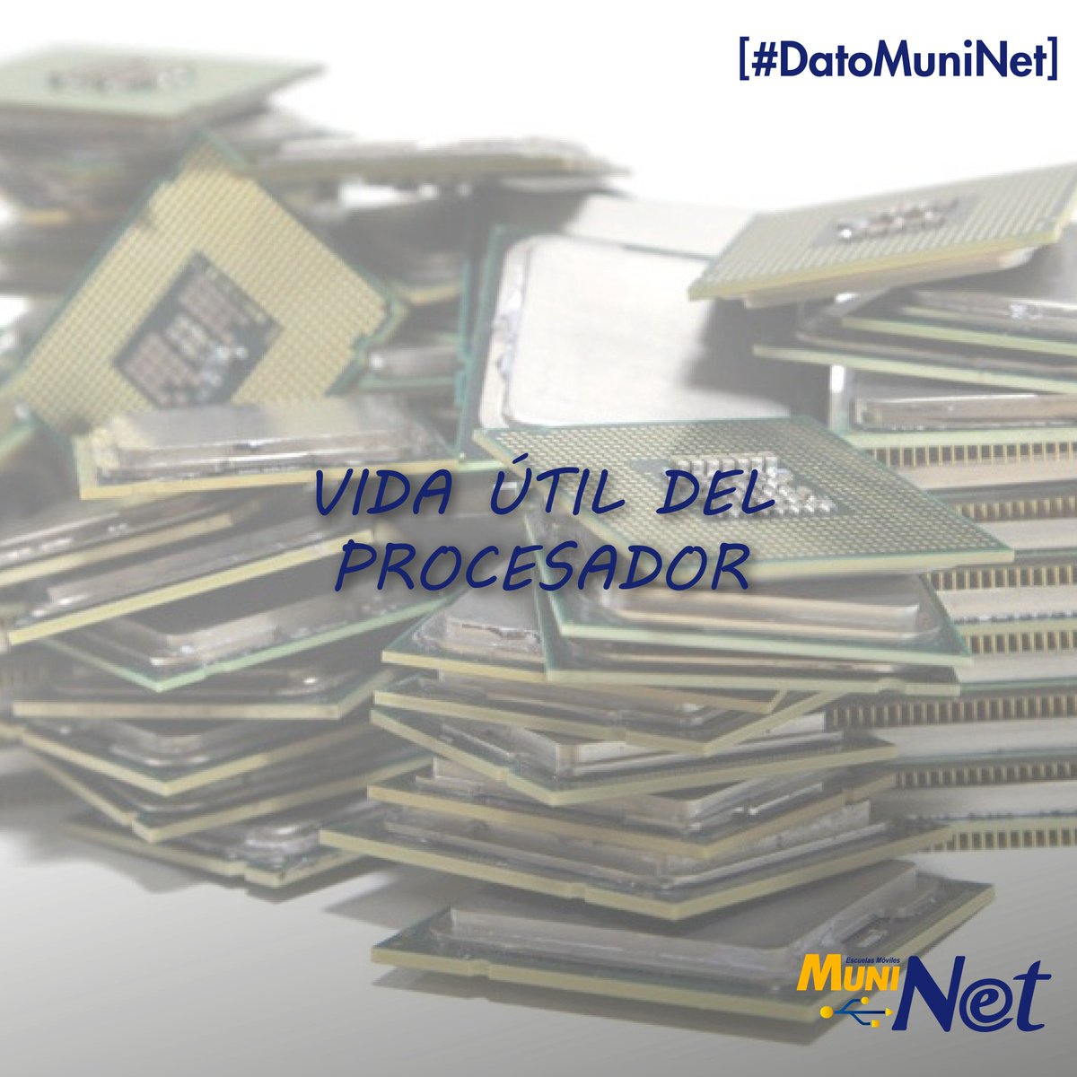 ¿Sabes cuánta es la vida útil de tu procesador de tu PC? Averígualo aquí: fb.com/aulasmuninet #MuniNet #EducaciónParaElTrabajo.