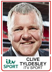 Happy 63rd birthday to commentator Clive Tyldesley for today! 