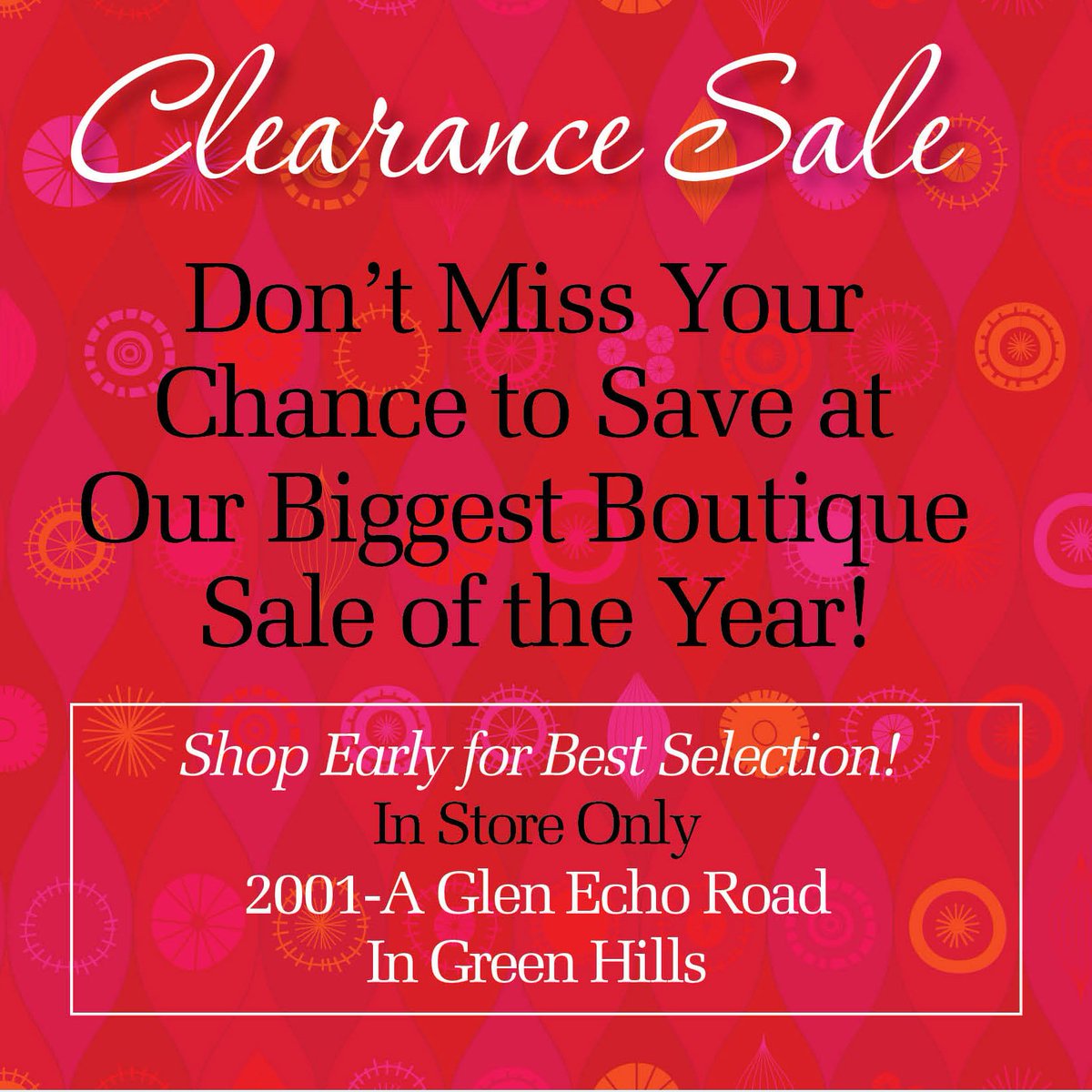 TIBANuSpa's tweet photo. In progress! 20 - 80% off jewelry, bags, makeup, hair accessories, skin and hair care and more! Open until 7:00! #AfterChristmasSale https://t.co/dd05oWX5tt