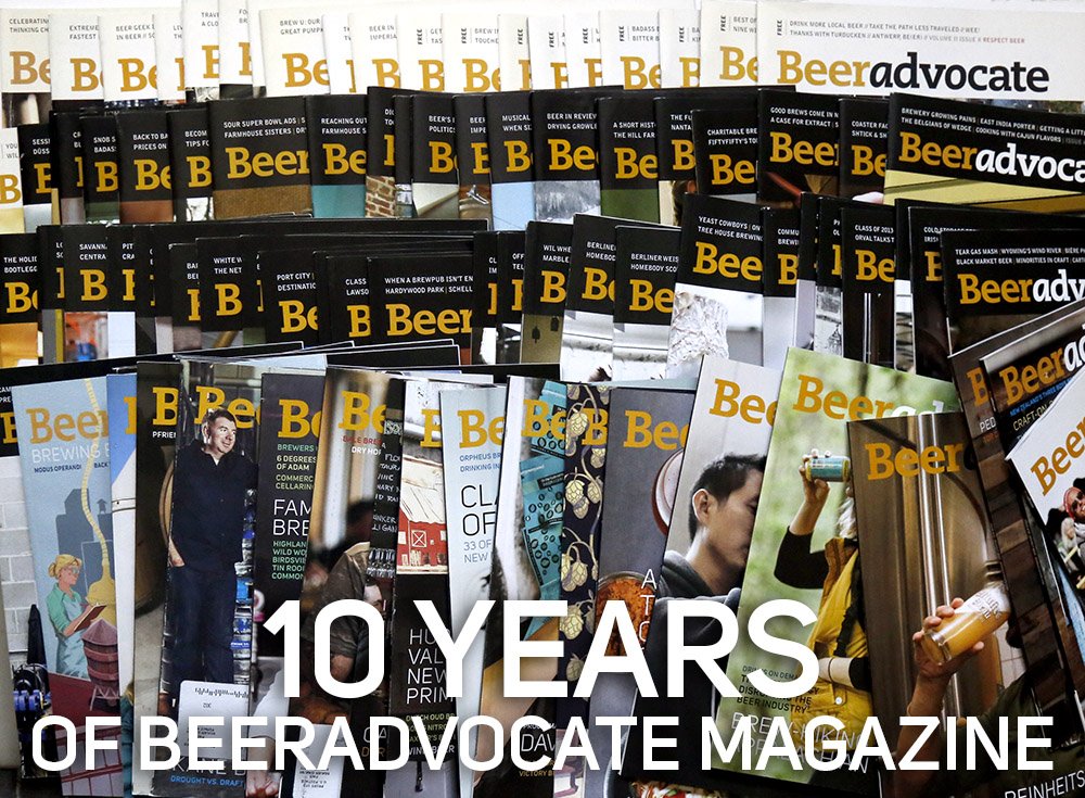 beeradvocate's tweet photo. What's your favorite BA mag cover? https://t.co/Zc6uySUlzd #10yearsofBAmag https://t.co/4UVM77NUae