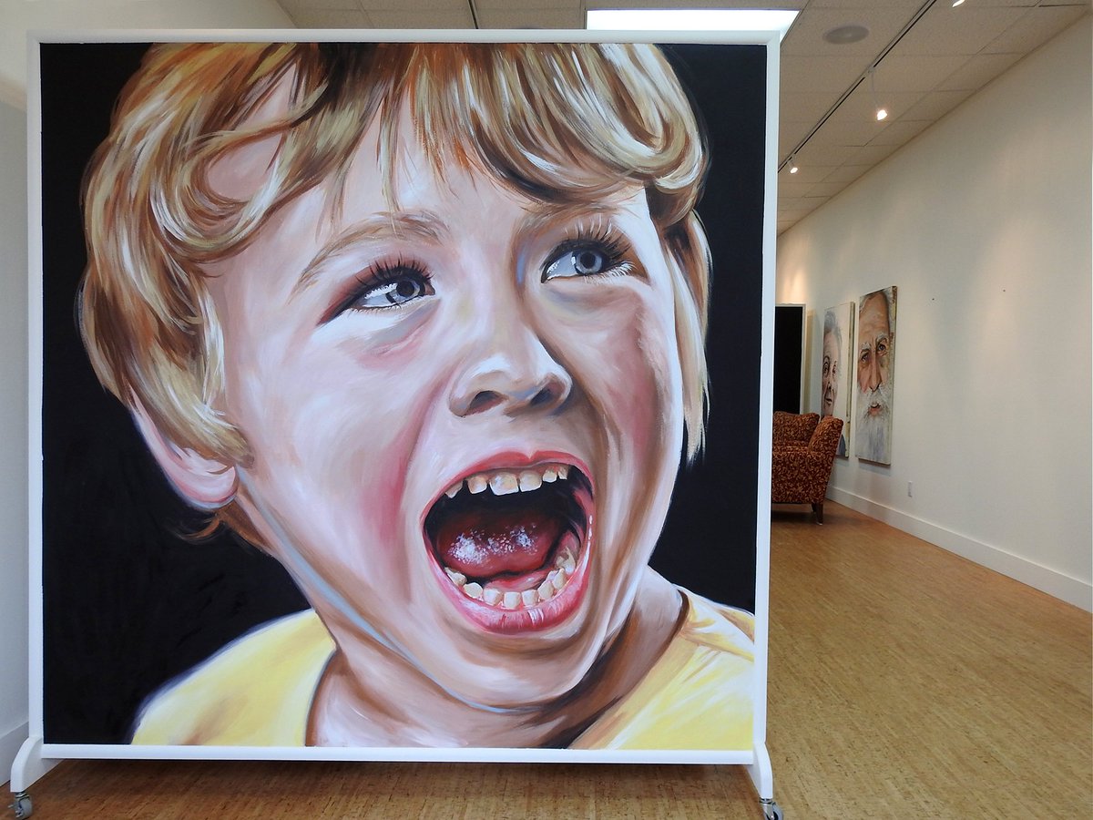 My #studio is starting to take shape. Latex on 7'x7' painted particle board #anatronen #houstonart #houstonstreetart #urbanart