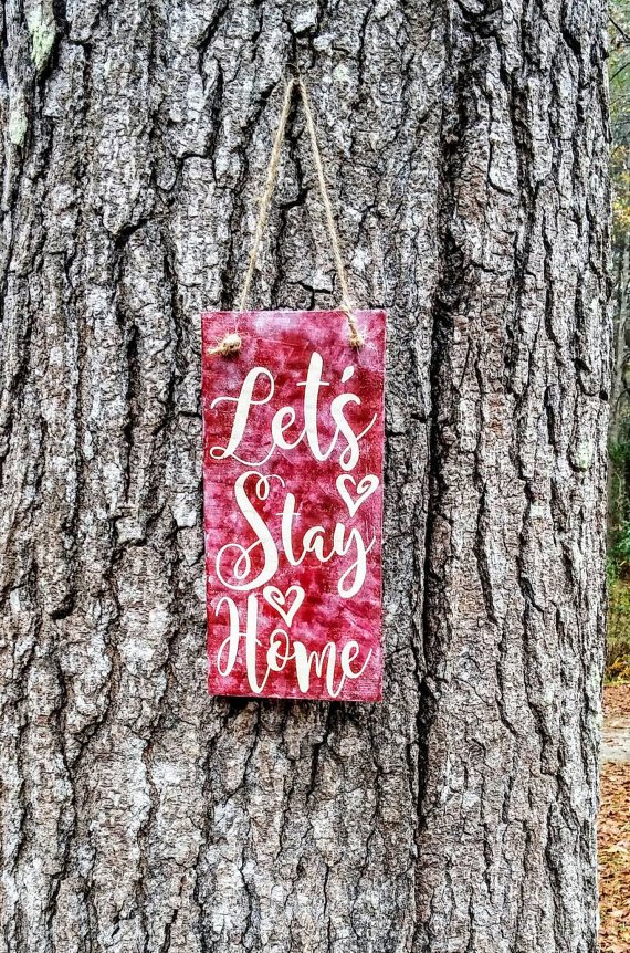 PalletShack's tweet photo. #letsstayhome wooden door hanger, just listed at https://t.co/RtHcTm9ud3, cute unique gift, #southernpalletshack, #palletsign, #doorhanger https://t.co/xmqJFd5WQb