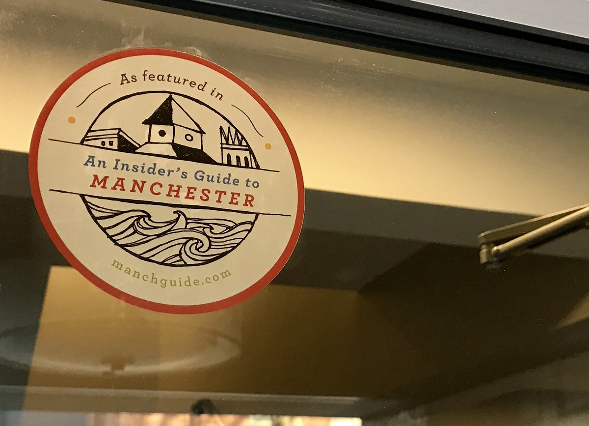 ManchGuide's tweet image. The first &quot;As featured in An Insider&apos;s Guide to Manchester&quot; sticker has been spotted at Restoration Cafe!