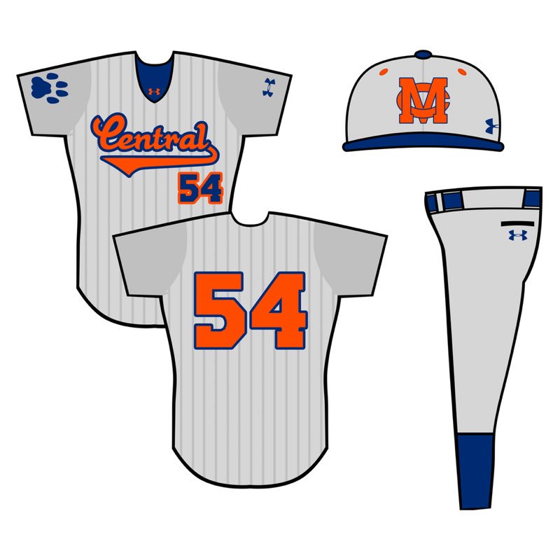 TheGCConference's tweet image. UNIFORM UPDATE: Madison Central Jaguars Baseball.