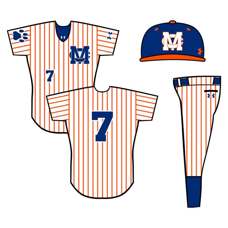 TheGCConference's tweet image. UNIFORM UPDATE: Madison Central Jaguars Baseball

Alternate Pinstripes.