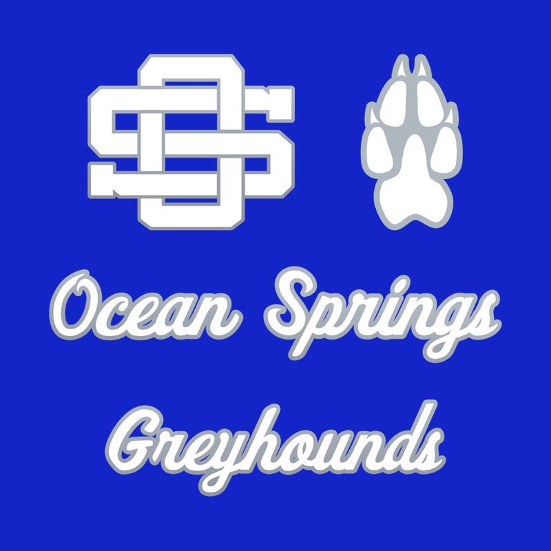TheGCConference's tweet image. LOGO SHEET

School: Ocean Springs
Nickname: Greyhounds
Colors: Blue, Silver Grey, White, Black
Location: Ocean Springs, Mississippi