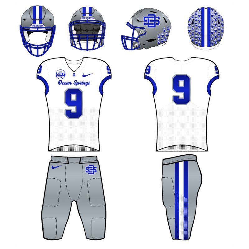 TheGCConference's tweet image. UNIFORM UPDATE: Ocean Springs Football.