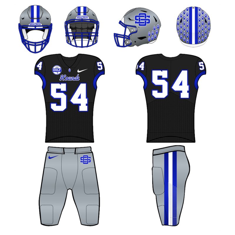 TheGCConference's tweet image. UNIFORM UPDATE: Ocean Springs Football.