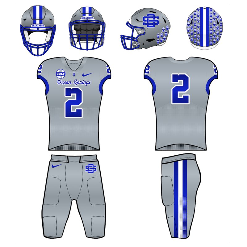 TheGCConference's tweet image. UNIFORM UPDATE: Ocean Springs Football.