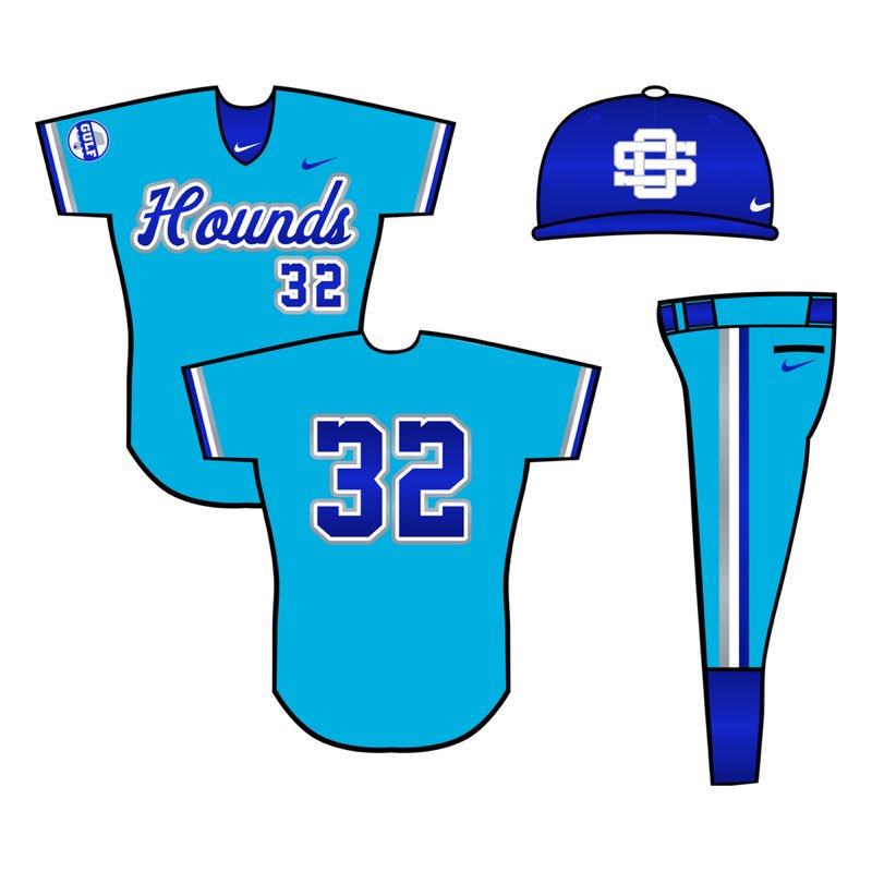 TheGCConference's tweet image. UNIFORM UPDATE: Ocean Springs Baseball (Alternate).