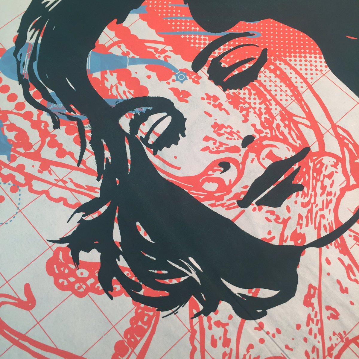 tiltunion's tweet photo. Test printing on newsprint. Use these as wrapping paper for studio merch. https://t.co/Dkv0fExaNX