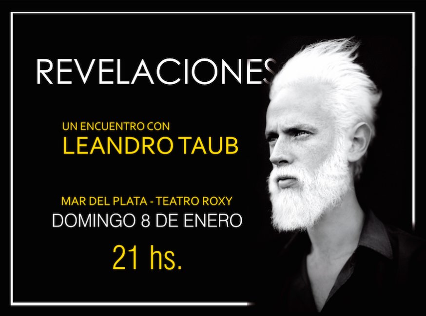 Haré el show REVELACIONES el 8 de Enero del 2017 en el <a href="/CentrodearteMDP/">Radio City Roxy</a> de Mar del Plata (Argentina). Entradas en plateanet.com/Obras/revelaci…