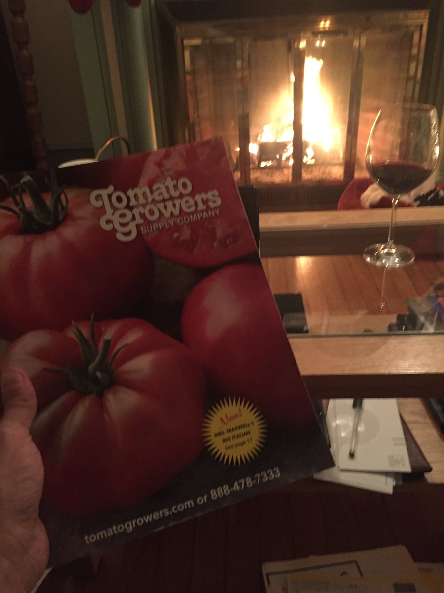 Received catalog from Tomato Growers Supply Company.  Looking forward to a bountiful year and a freezer full of veggies.